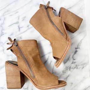 Dolce Vita Port Booties Leather Size 9 Color Teak